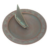 Copper Verdi Sailboat Sundial Birdbath