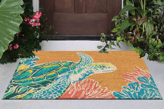 Sea Turtle Reef Coir Mat - 2 x 3