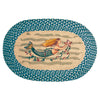 Single Mermaid Oval Patch Rug