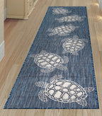 Marisol Bay Navy Indoor/Outdoor Rug - 2 x 8