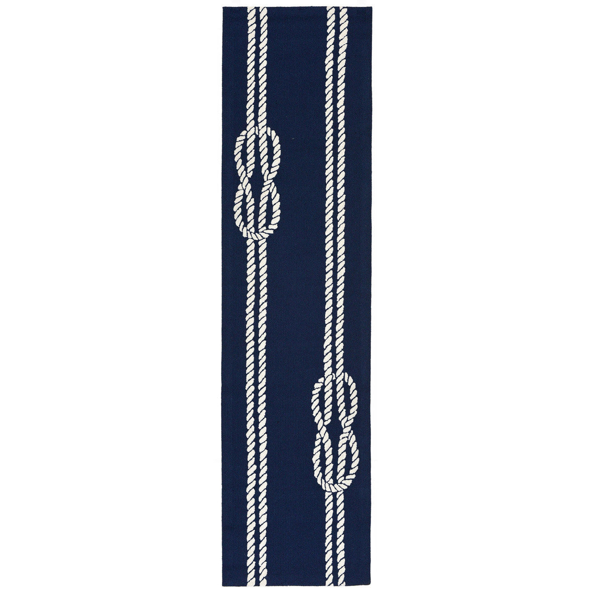 Sailor's Knotty Navy Indoor/Outdoor Rug - 2 x 8