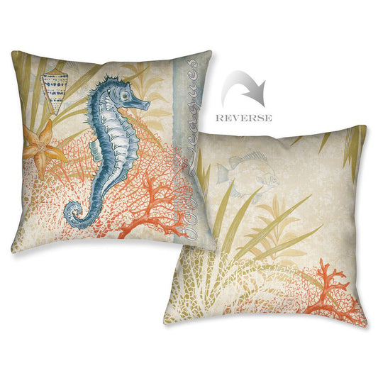 Ocean Seahorse Pillow