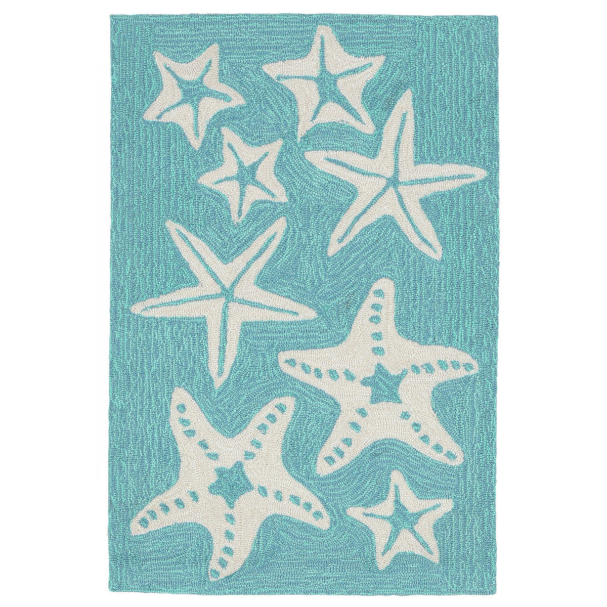 Starfish Sea Blue Indoor/Outdoor Rug - 20 x 30 - OUT OF STOCK UNTIL 08/05/2026