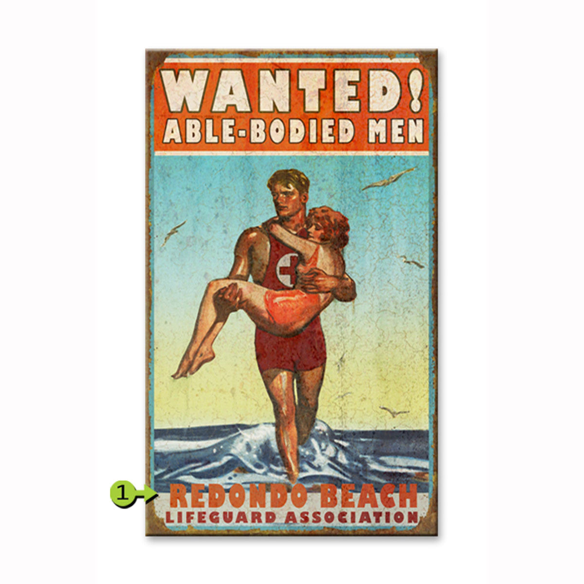 Wanted Able Bodied Men Personalized Sign - 18 x 30