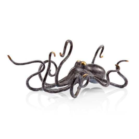 Grasping Octopus Brass Sculpture
