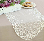 Blossom White Lace Runner - 12 x 54