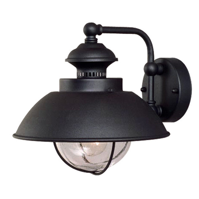 Harwich Black Outdoor Wall Sconce - 10 Inch