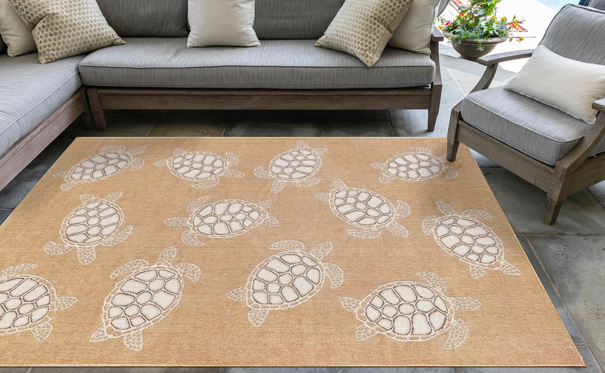 Marisol Bay Sand Indoor/Outdoor Rug - 7 x 9