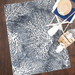 Coral Gray Rug - 4 x 5