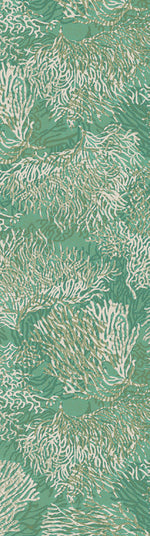 Cayman Coral Aqua Rug - 2 x 8