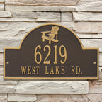 Bronze & Gold Personalized Adirondack Arch Plaque