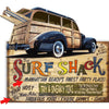Woody Surf Shack Personalized Wood Sign - 39 x 23