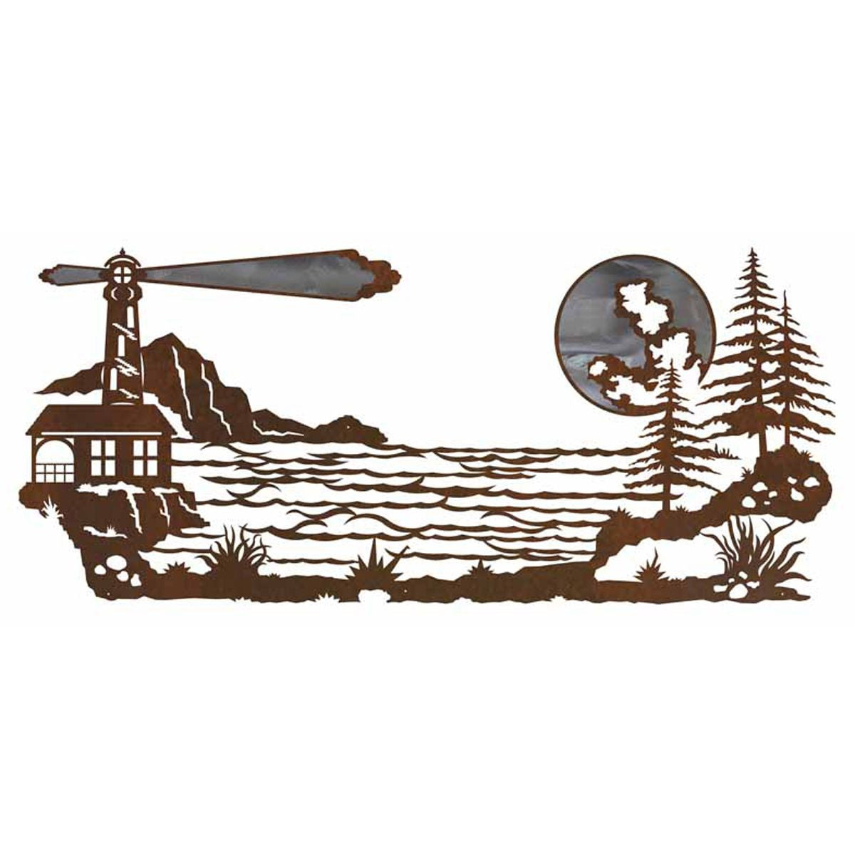 Lighthouse Burnished Wall Art