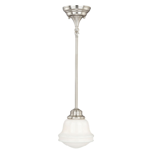 Plantation Mini Pendant - Satin Nickel