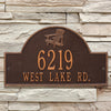 Antique Copper Personalized Adirondack Arch Plaque