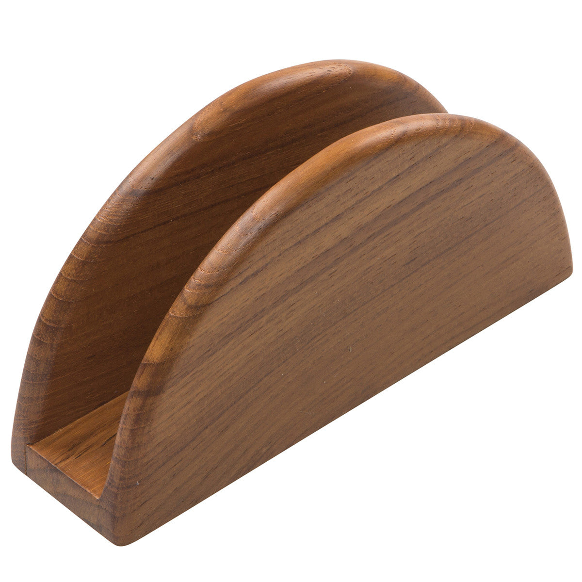 Teak Curved Napkin Holder