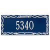 Sailor's Knot House Number Plaque - Blue & White