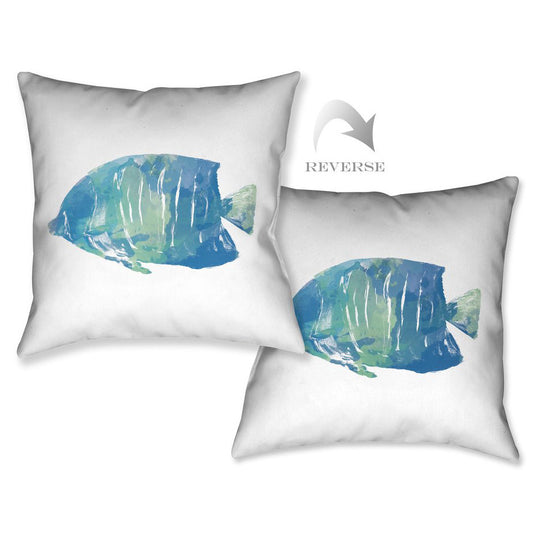 Blue Fish II Pillow