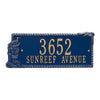Seagull Rectangle Address Plaque - Blue and Gold