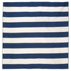 Sorrento Rugby Stripe Navy Rug - 8 x 8