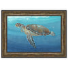 Ocean Sea Turtle II Maple Framed Print