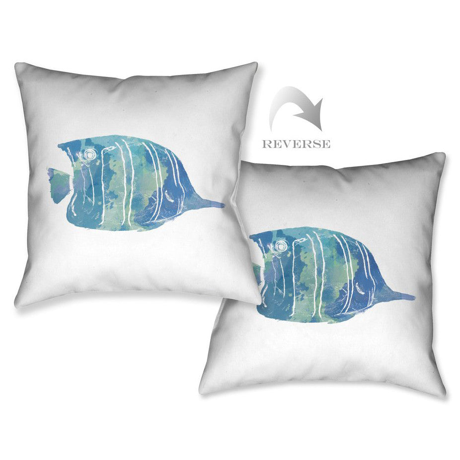 Blue Fish I Pillow