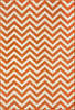 Baja Chevron Orange Rug - 9 x 13