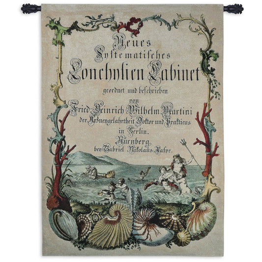 Cabinet of Conchology Wall Tapestry