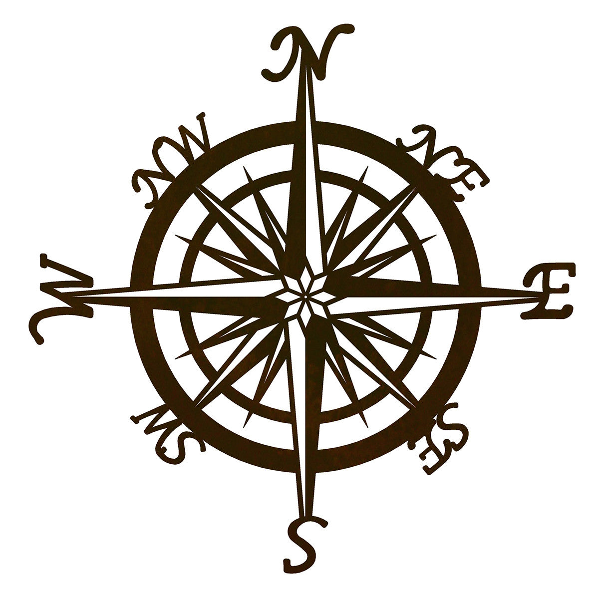 Compass Metal Wall Art