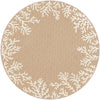 Miami Coral Sand Indoor/Outdoor Rug - 8 Ft. Round