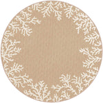 Miami Coral Sand Indoor/Outdoor Rug - 8 Ft. Round