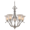 Cape 5 Light Uplight Chandelier - Brushed Nickel