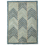 Camp Blue Chevron Rug - 2 x 8