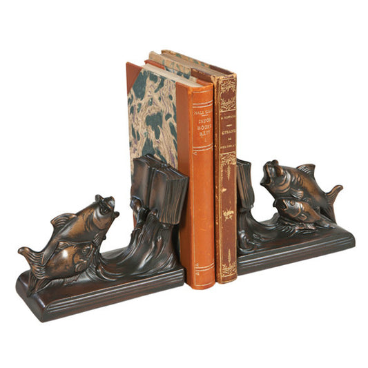 Schooling Fish Bookends - Bronze