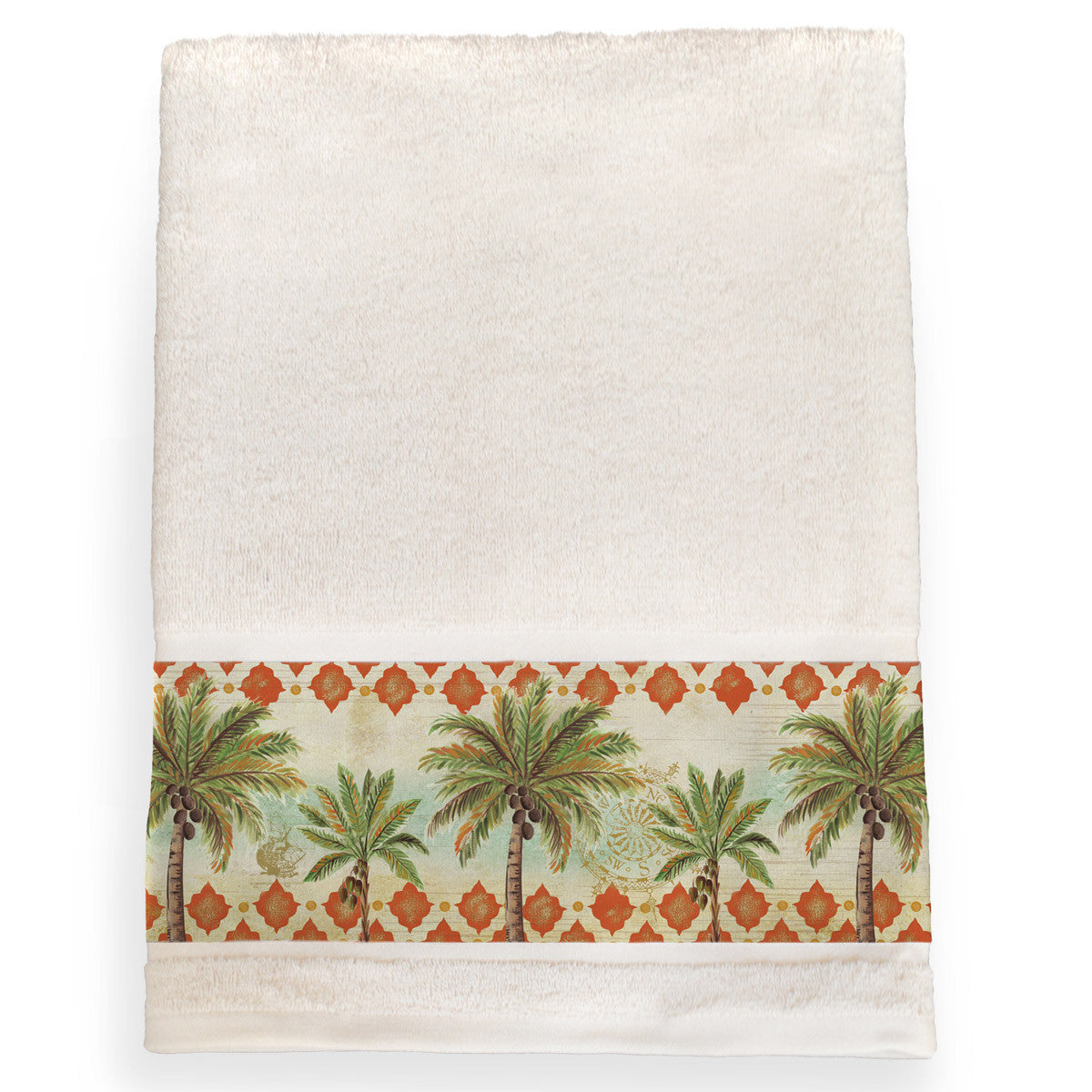 Palm Tile Bath Towel