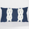 Double Knot Navy Pillow - 12 x 20 - OUT OF STOCK UNTIL 10/20/2026