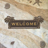 Palm Tree Welcome Plaque - Bronze and Gold