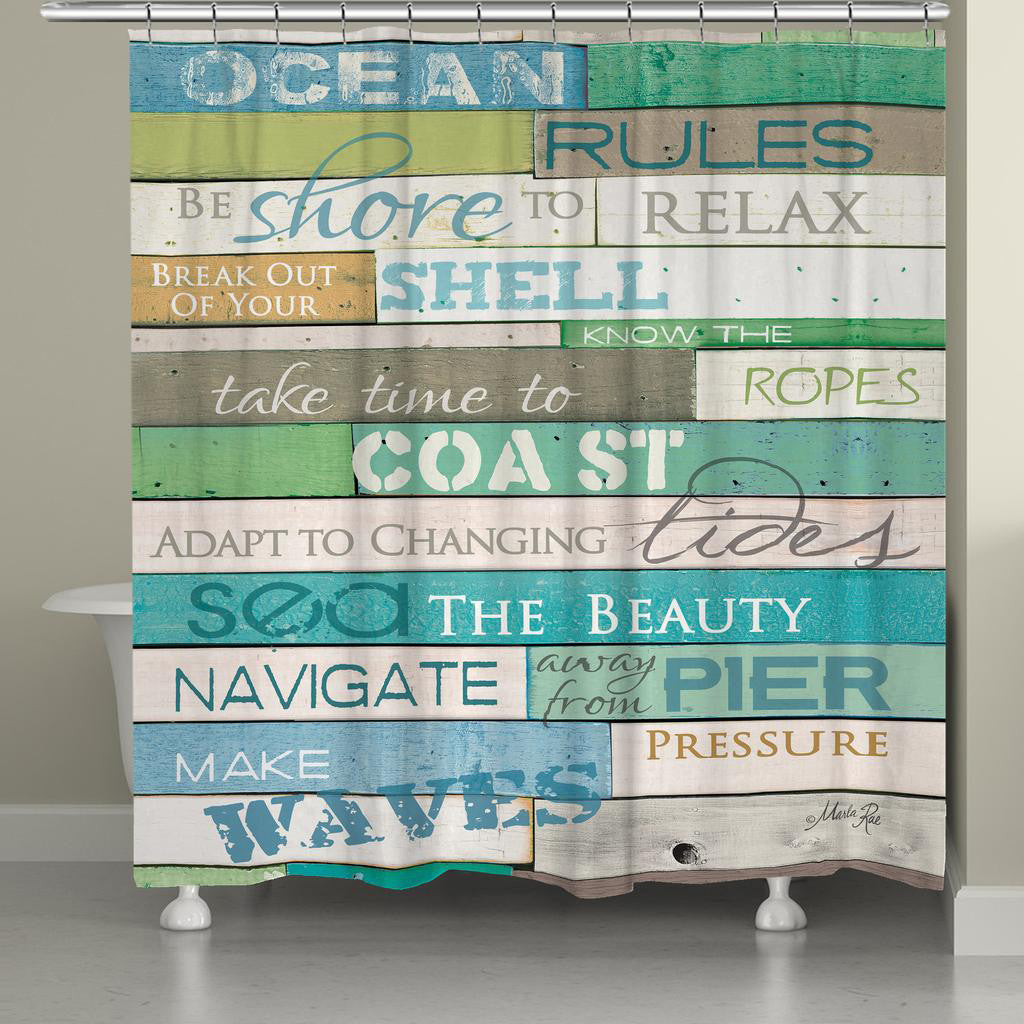 Sea Rules Shower Curtain