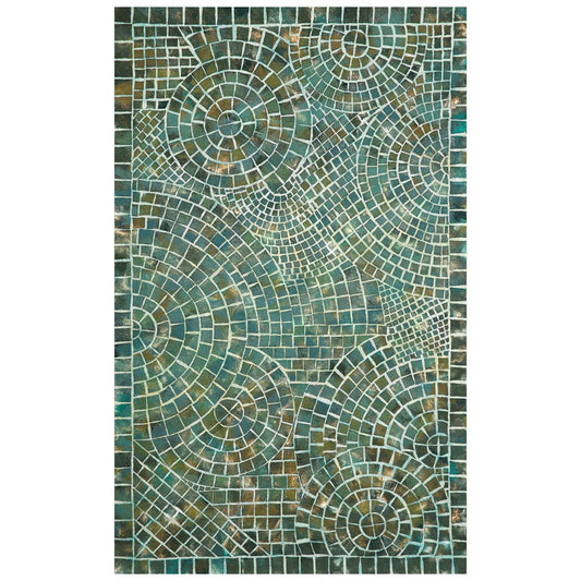 Arch Tile Lapis Rug - 2 x 3 - OUT OF STOCK UNTIL 09/03/2026