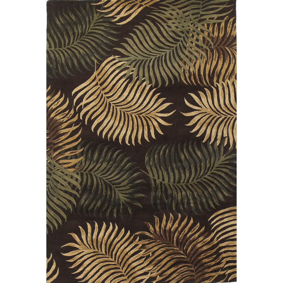 Havana Espresso Fern View Rug - 8 x 11