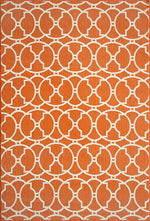 Baja Circlet Orange Rug - 2 x 4