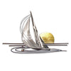 Sunset White Sailboat Wall Art