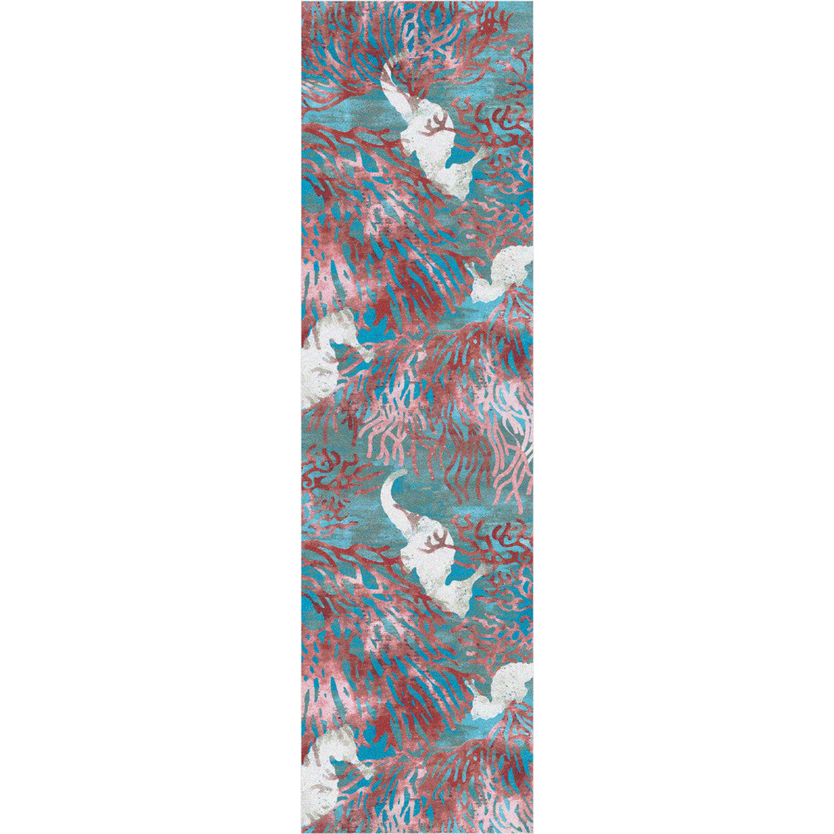 Coral Seahorse Rug - 2 x 8