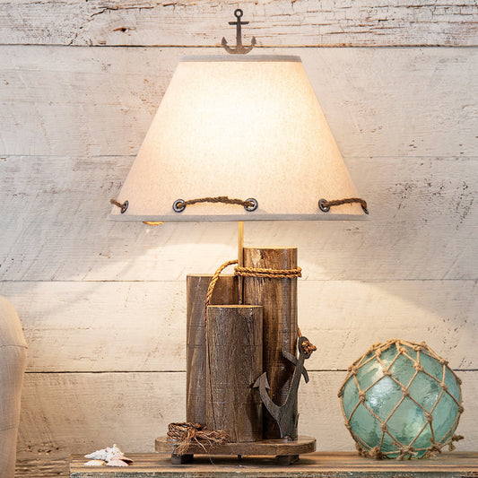 Anchor Dock Pilings Table Lamp