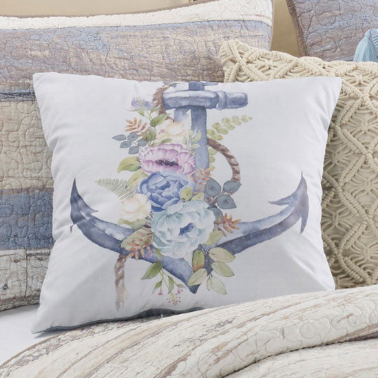 Dockside Morning Anchor Pillow