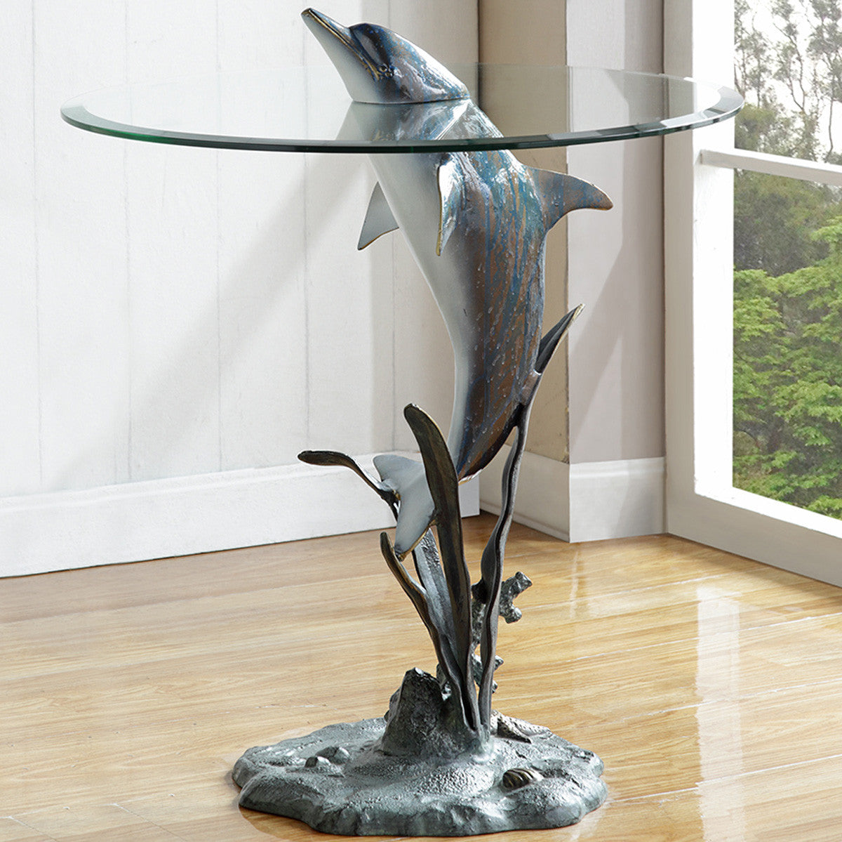 Jumping Dolphin End Table - OUT OF STOCK UNTIL 08/25/2026