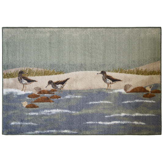Bathing Sandpipers Rug - 3 x 4 - OUT OF STOCK UNTIL 09/02/2026