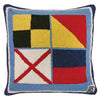 Nautical Love Hooked Wool Pillow