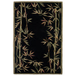 Sparta Black Bamboo Double Border Rug - 4 x 6 - OUT OF STOCK UNTIL 09/30/2026