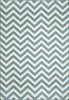 Baja Chevron Blue Rug - 9 x 13